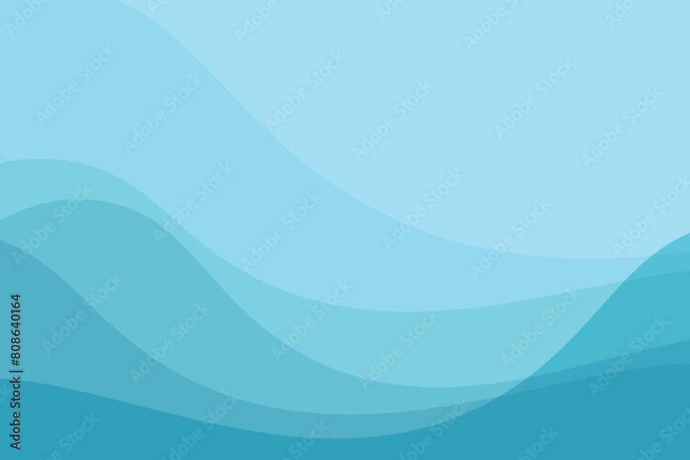 Wall mural background graphic abstract blue waves