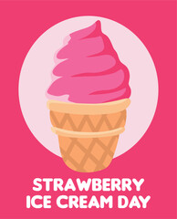 happy strawberry ice cream day