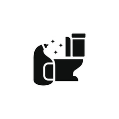 Toilet cleaner icon isolated on transparent background