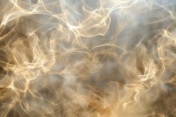 Mesmerizing background with golden wisps creating a mysterious, abstract effect