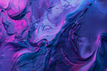 Mesmerizing Fluid Swirls of Vibrant Purple and Blue Tones for Captivating Poster Designs and