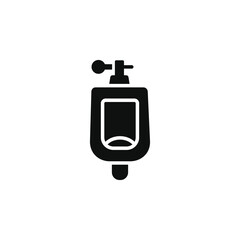 Urinal icon isolated on transparent background