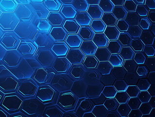 blue hexagon background