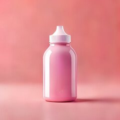 Water bottle mockup on background. 3d render illustration.