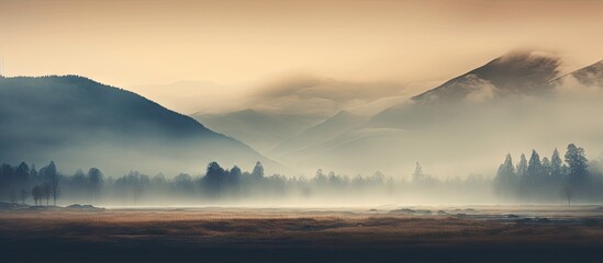 Fototapeta premium Stunning and awe inspiring natural landscapes with captivating beauty Copy space image