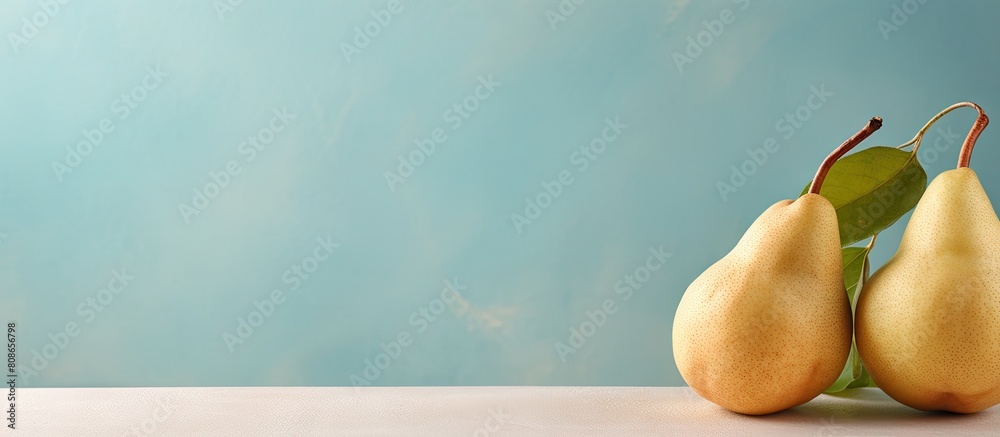 Sticker Copy space image of pears against a simple background