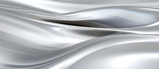 Fototapeta premium A reflective stainless steel texture forms the background providing a metal backdrop with copy space image