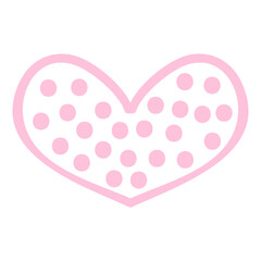 Doodle Line Heart illustration on a white background