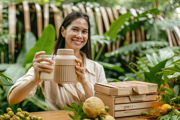 Eco-product creator unveil biodegradable packaging, sustainable innovation and environmental impact.