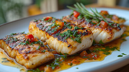 Chicken breast in garlic sauce