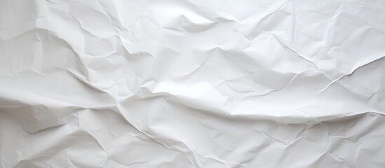 Fototapeta premium Crumpled white paper with a textured background providing copy space for images