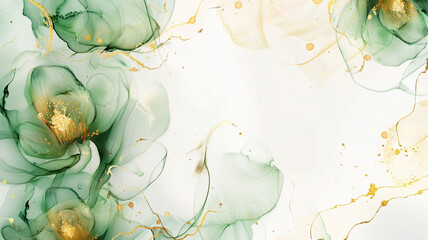  abstract watercolor and alcohol floral ink effect, elegant flower petal for wedding background