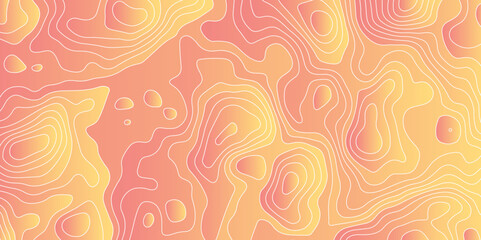 Colorful gradient background topology or topographic map texture contour wooden texture design background for desktop and print works