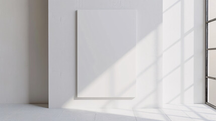 a white rectangular object on a wall