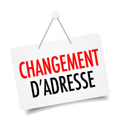 Changement d'adresse