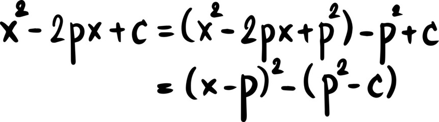 Polynomial math handwritten