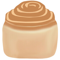 A bun of Cinnamon Roll
