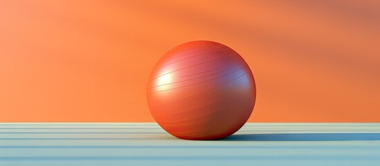 An exclusive copy space image portraying an exercise ball