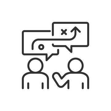 people discussing strategy plan outline clip art preview