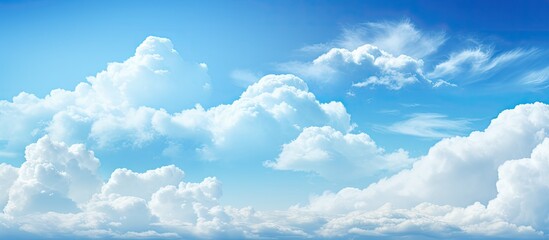 The summer blue sky provides a perfect backdrop for a copy space image