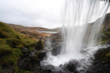 Selvallafoss, small waterfall in Snaefellsnes Peninsular in Autumn, Iceland