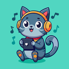 cute-cat-listening-music-in-phone-with-headphone-c