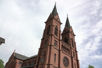 Obraz premium katholische Pfarrkirche St. Bartholomäus in Biblis
