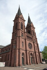 Fototapeta premium katholische Pfarrkirche St. Bartholomäus in Biblis