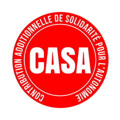 Symbole CASA contribution additionnelle de solidarité pour l'autonomie