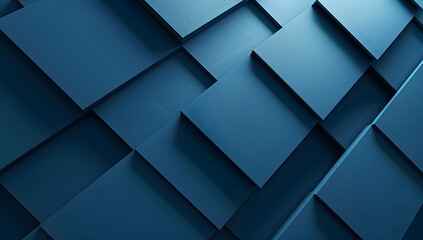 Blue background with geometric shapes and lines, simple design