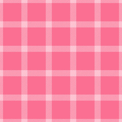 Worldwide check seamless texture, small tartan pattern fabric. Halftone background textile plaid vector in light and red colors.