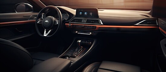 The texture of the car s interior provides a visually appealing and inviting atmosphere with copy...