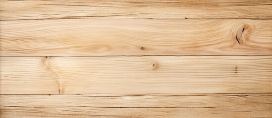 Fototapeta premium A top down view of a light wood texture background with a worn natural pattern Ample space for text or images