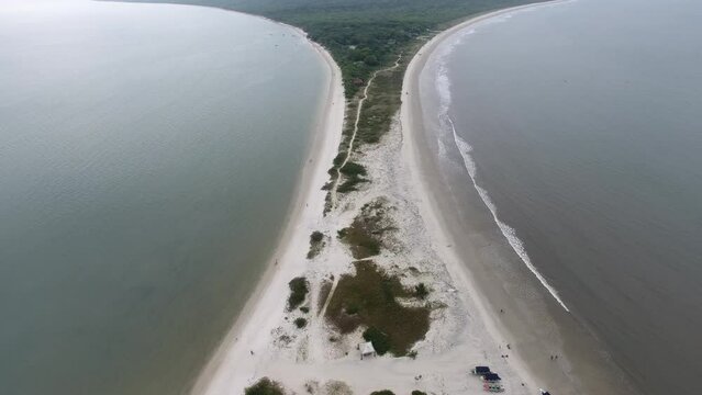 Praia do Istmo, Ilha do Mel - Paranagu&aacute;, Paran&aacute;, Brazil
