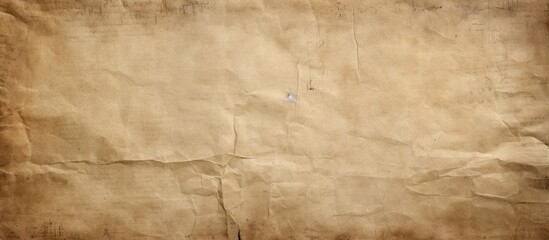 A textured background of aged wrinkled paper with visible signs of wear and tear creating a vintage and nostalgic atmosphere Ideal for copy space image