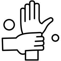 Washing Hands Outline Icon Pack