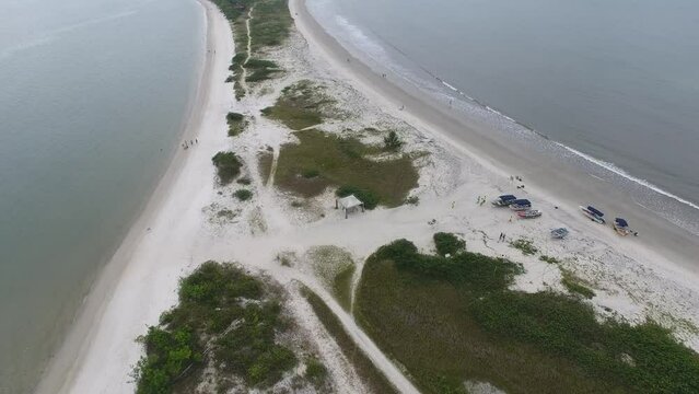 Praia do Istmo, Ilha do Mel - Paranagu&aacute;, Paran&aacute;, Brazil