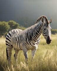 zebra in savanna