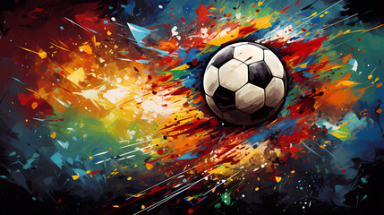 Colorful smoke football