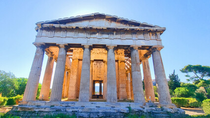 hephaestus temple in athens ancient agora greece