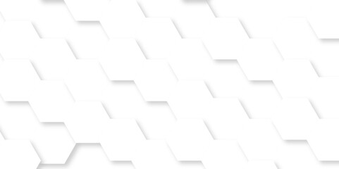 Abstract background with hexagons Abstract hexagon polygonal pattern background vector. seamless bright white abstract honeycomb background.	