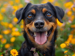 Tail-Wagging Delight: A Dog Pure Joy