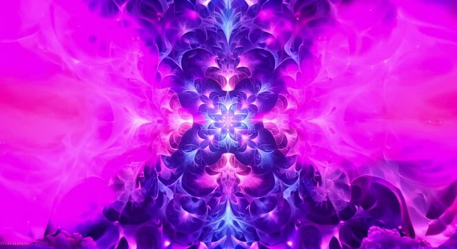 Surreal 3D sacred geometry fractal pattern in digital artwork with mystical theme . Concept Digital Art, Surreal, 3D, Sacred Geometry, Fractal Pattern, Mystical Theme