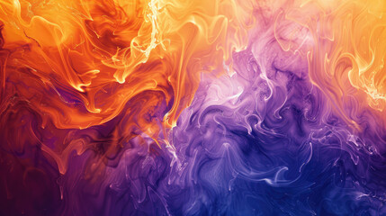Orange Blue Purple Color Flow Abstract Background with Grainy Texture Effect: Web Banner, Header, Poster Design