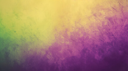 Abstract Purple Green Yellow Gradient Background with Blurred Grainy Texture Effect