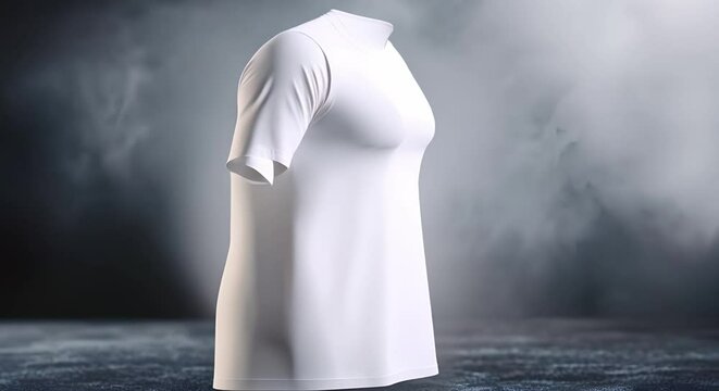 Blank White Soccer Jersey Mockup for Customizing Football Club's Design. Concept Soccer Jersey Mockup, Custom Design, Football Club, Sportswear Template, Blank White Uniform