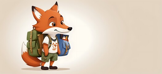 Summer Camp Fox Sporting a camp T-shirt and cargo shorts, this fox is ready for outdoor adventures