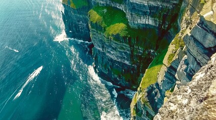 "Ireland's Majestic Cliffs of Moher: Nature's Breathtaking Masterpiece on the Atlantic Coastline"