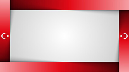 Edge background Turkey graphic and label.