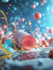 Graduation Diploma Certification of academic achievements, Education concept, futuristic background